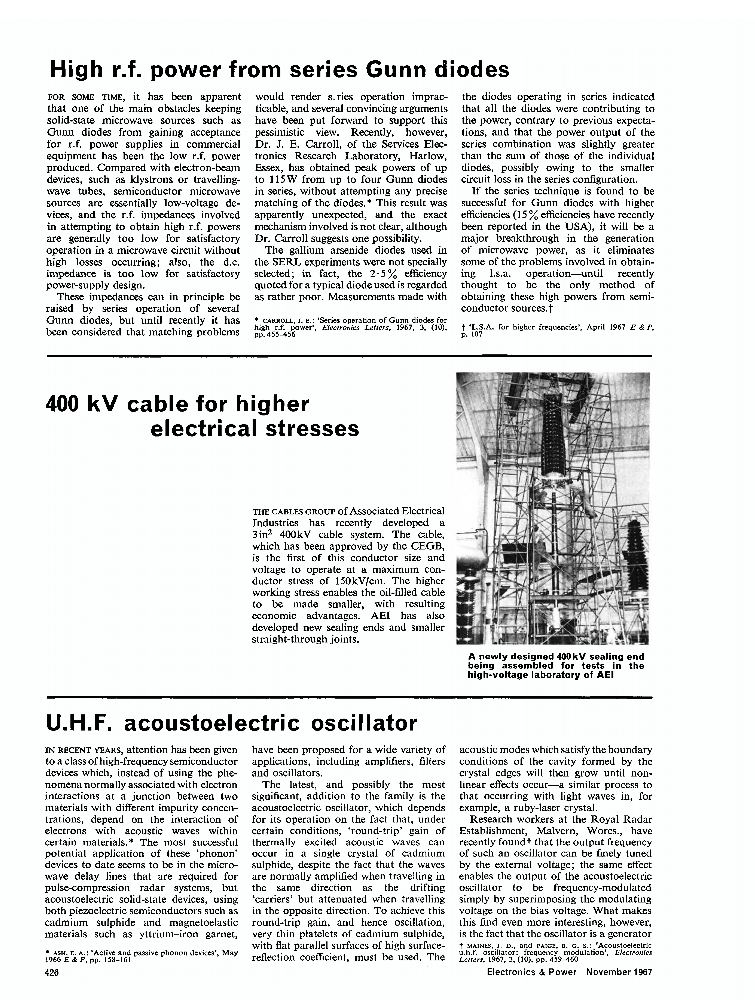 U.H.F. acoustoelectric oscillator IET Journals & Magazine IEEE Xplore