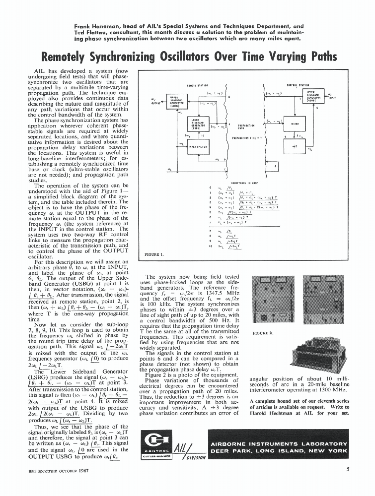 Remotely Synchronizing Oscillators Over Time Varying Paths IEEE Journals & Magazine IEEE Xplore