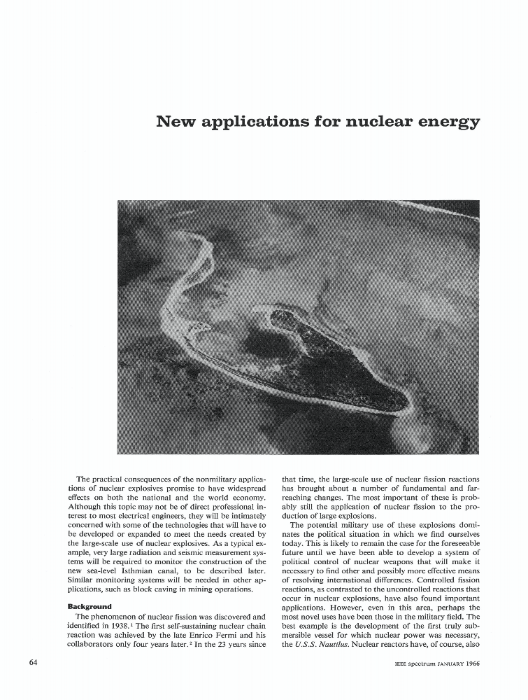 New applications for nuclear energy IEEE Journals & Magazine IEEE