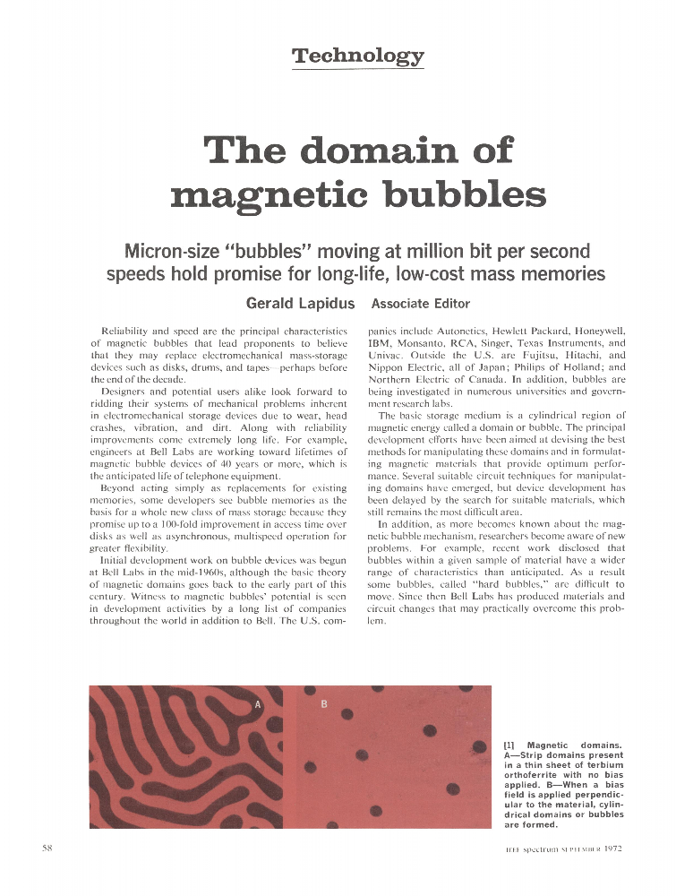 The domain of bubbles IEEE Journals & Magazine IEEE Xplore