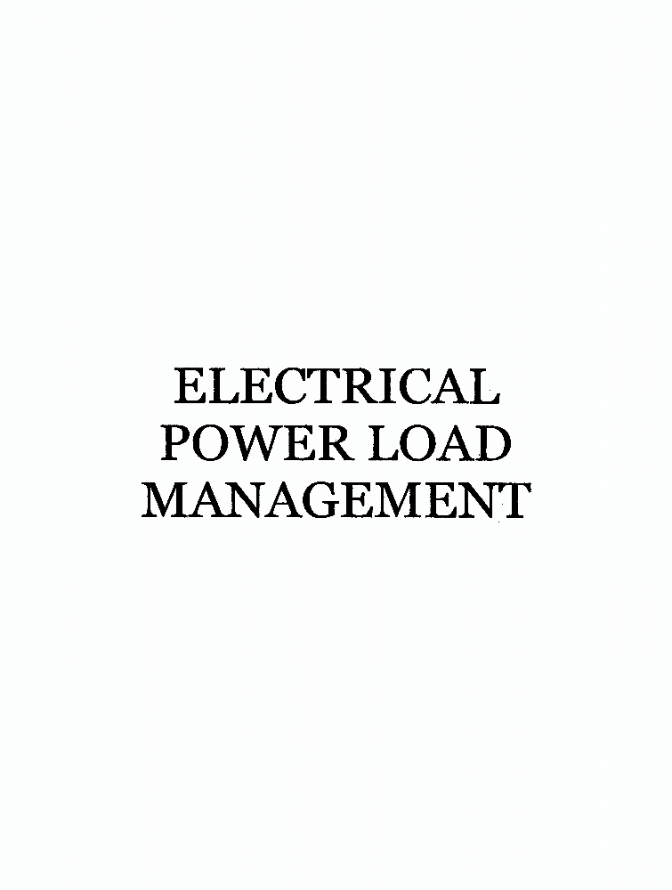 Electrical power load management IEEE Conference Publication IEEE